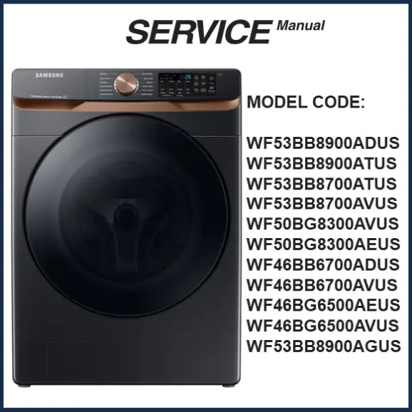 Samsung WF50BG8300AVUS Service Manual