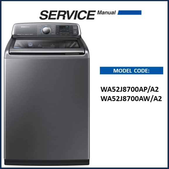 Samsung WA52J8700AP Service Manual download Pdf