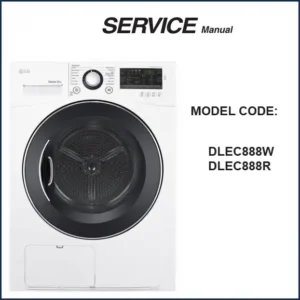 LG DLEC888R and DLEC888W Condensing Dryer Service Manual