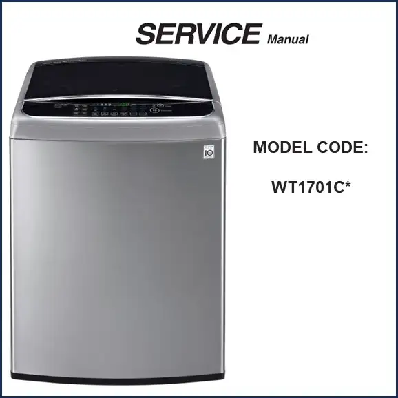 LG WT1701CV Top-Load Washer Service Manual access now pdf