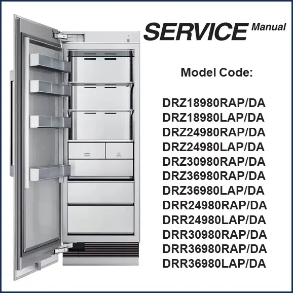 Dacor DRZ30980LAP Service Manual