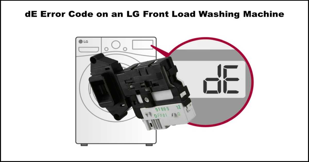 dE Error Code on an LG Front Load Washer