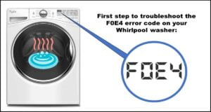 Read more about the article Understanding F0E4 Error Code on your Whirlpool Washer