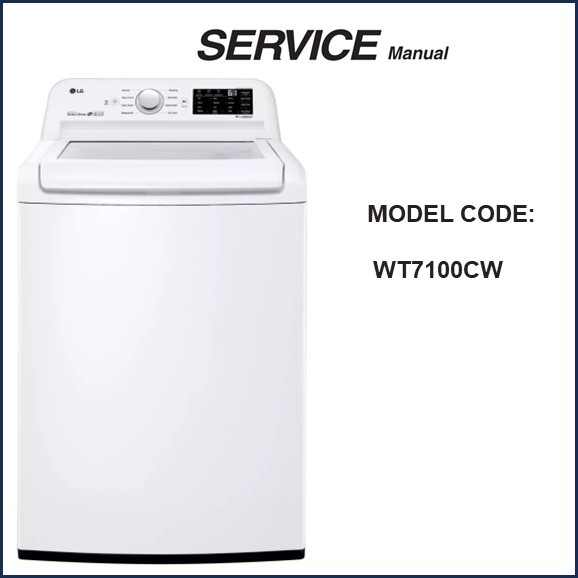 LG WT7100CW Washing Machine Service Manual