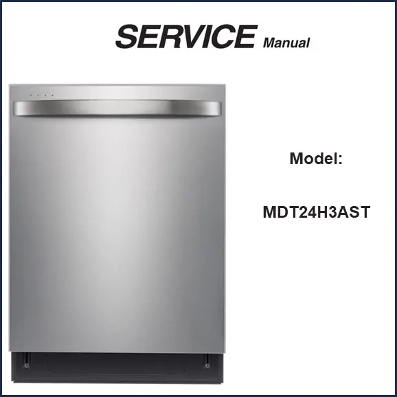 Midea MDT24H3AST Dishwasher Service Manual