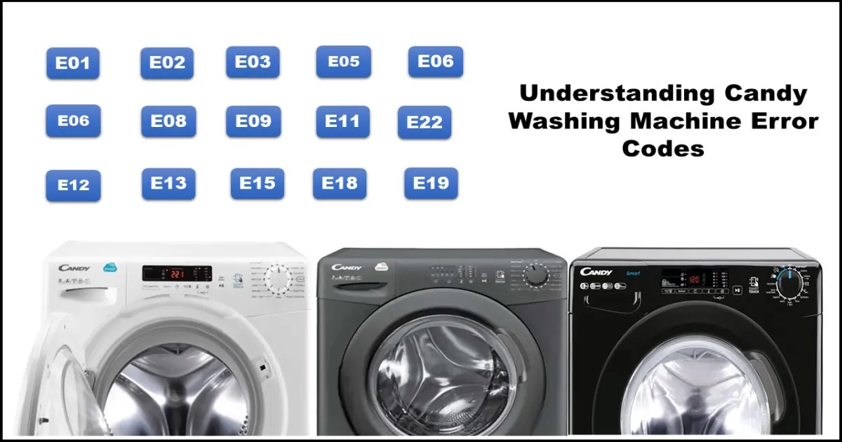 Read more about the article Candy Washing Machine Error Codes Fix Them Now