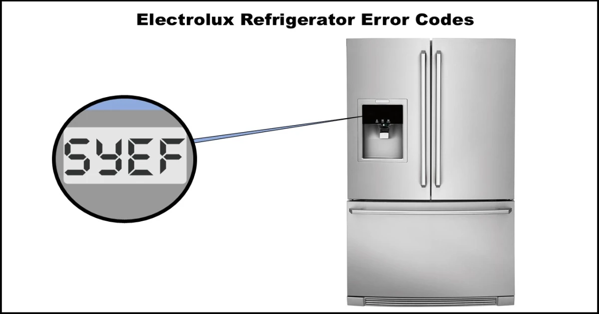 Electrolux refrigerator error codes