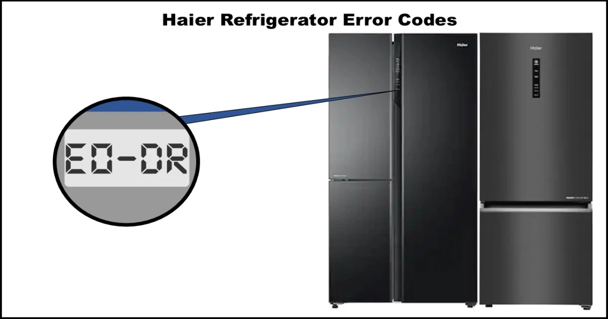 Haier refrigerator error codes