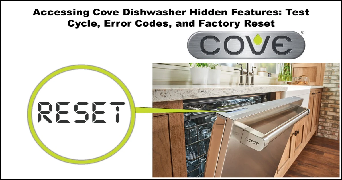 How to Clear Error Codes on Your Cove Dishwasher